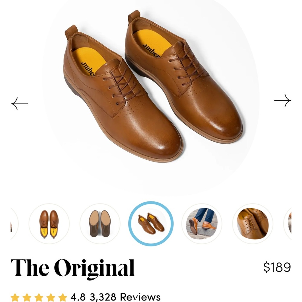 Amberjack Brown Leather Oxford Shoes